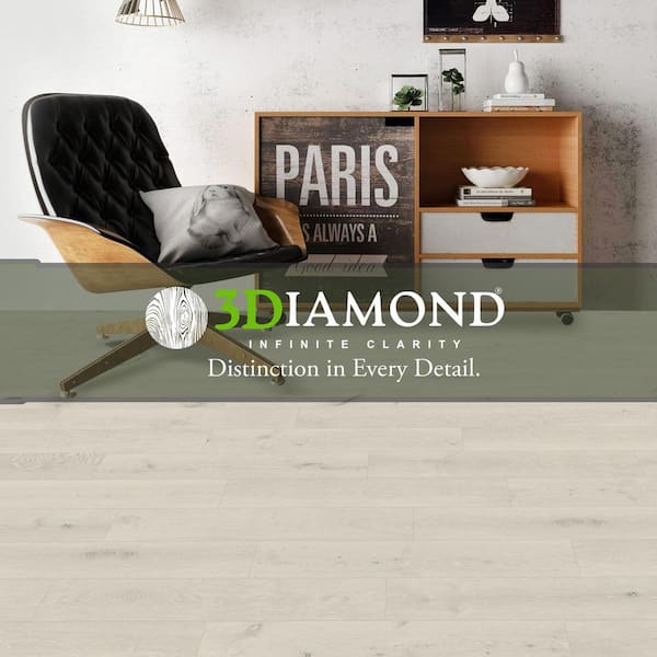 Origami 30 MIL x 6.62 in. W x 48 in. L Click Lock Waterproof Luxury Vinyl Plank Flooring (30.88 sqft/case)