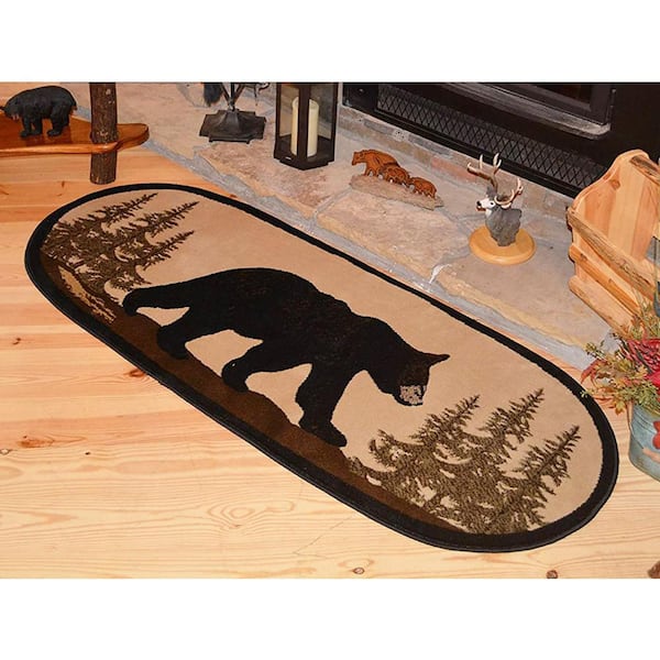 American Destination Multi-Color Bearwalk Multi Lodge 2 ft. x 5 ft. Area Rug