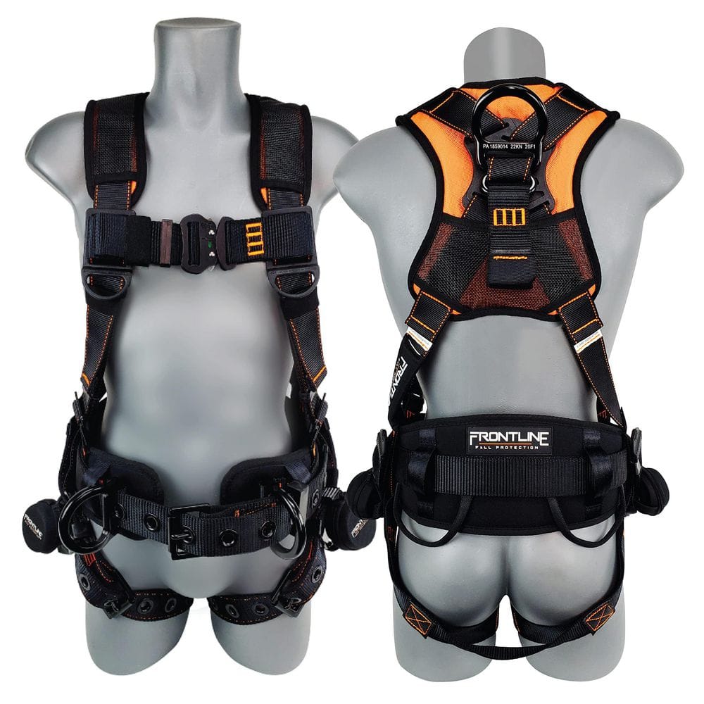 Unisex Adult Medium/Large Fall Protection Harnesses with Tongue Buckle Legs
