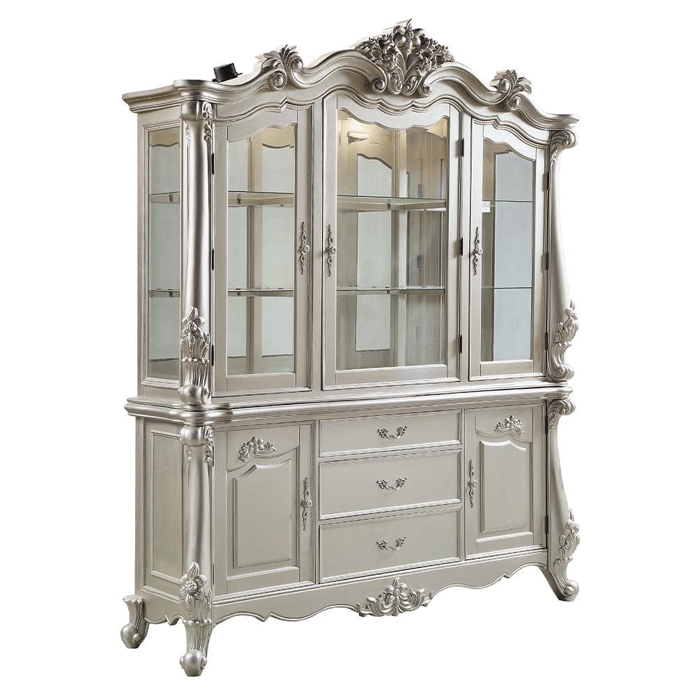 Versailles Computer Desk w/ Hutch (Antique Platinum) by Acme