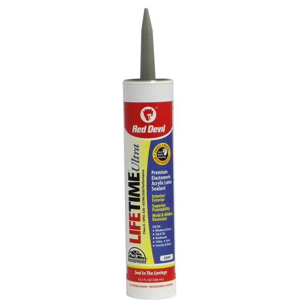 Lifetime Ultra 10.1 oz. Gray Acrylic Latex Caulk