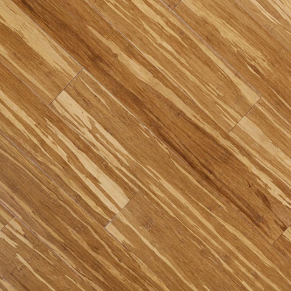 HOMELEGEND Strand Woven Tiger Stripe 3/8 in. Thick x 3-3/4 in. Wide x 36 in. Length Click Lock Bamboo Flooring (22.69 sq. ft./case)