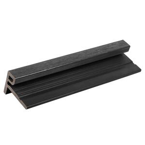 European Siding System 2.1 in. x 3.0 in. x 8 ft. Composite Siding End Trim Board in Hawaiian Charcoal