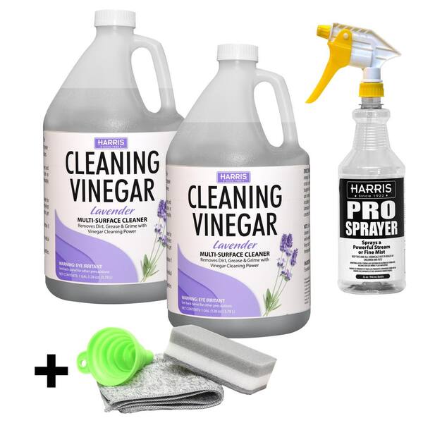 Harris 128 oz. Vinegar All Purpose Cleaner Lavender (2Pack) and 32 oz