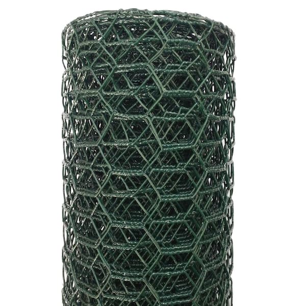 PEAK 25 ft. L x 24 in. H Galvanized Steel Hexagonal Wire Netting with 1 in.  x 1 in. Mesh Size Garden Fence 3353 - The Home Depot