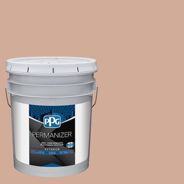 PERMANIZER 5 gal. PPG16-01 Sombrero Tan Semi-Gloss Exterior Paint