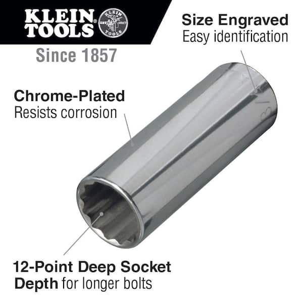 1/2 in. Drive 1/2 in. D 12-Point Socket