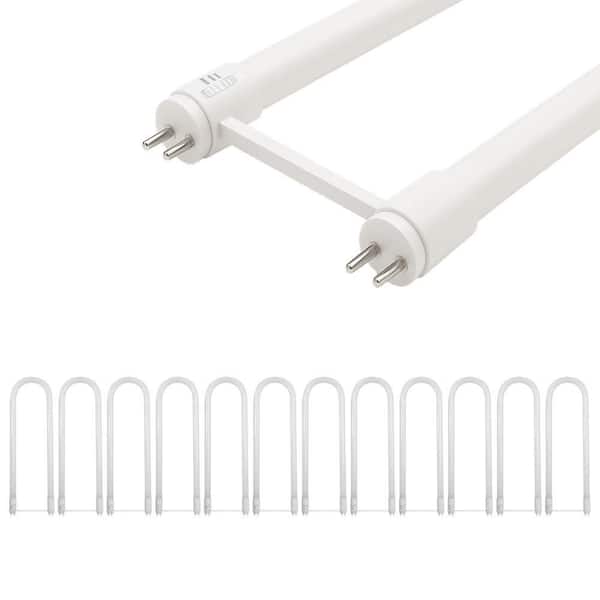 32-Watt Equivalent 2 ft. T8 G13 Type AB Linear U-Bend LED Tube Light Bulb Selectable White (12-Pack)