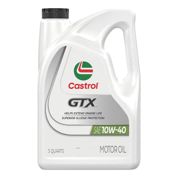 CASTROL GTX 10W-40 Conventional Motor Oil, 5 qt.