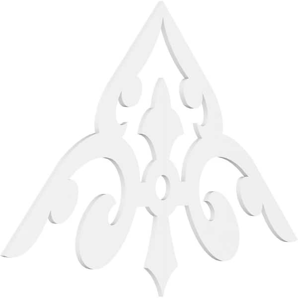 1 in. x 72 in. x 42 in. (14/12) Pitch Whitman Gable Pediment Architectural Grade PVC Moulding