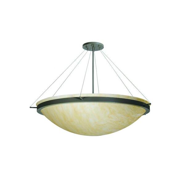 Illumine 7 Light Locus Inverted Pendant Timeless Bronze Finish