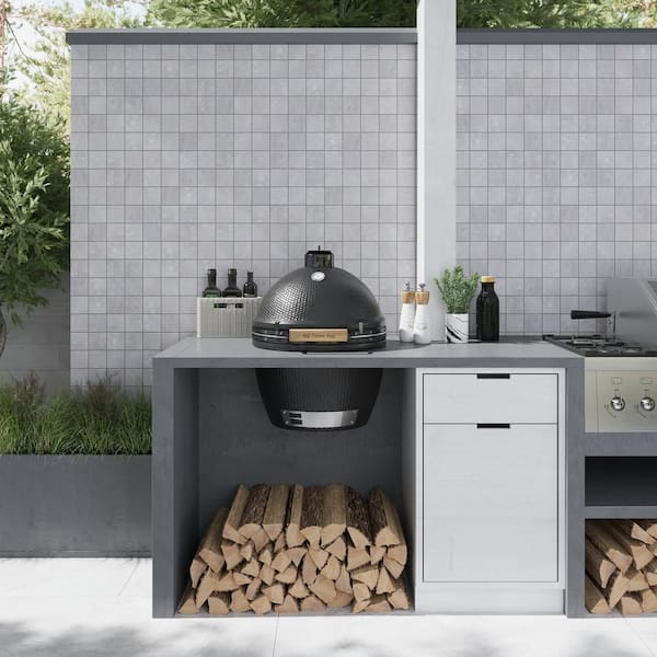 Splendor Gray 11.81 in. x 11.81 in. Matte Porcelain Mosaic Wall and Floor Tile (10.65 sq. ft./case) (11-pack)