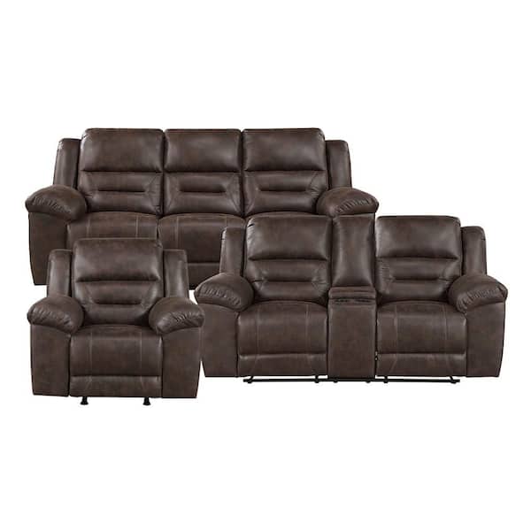Lazzara Austin 87.5 in. W Pillow Top Arm Faux Leather Rectangle