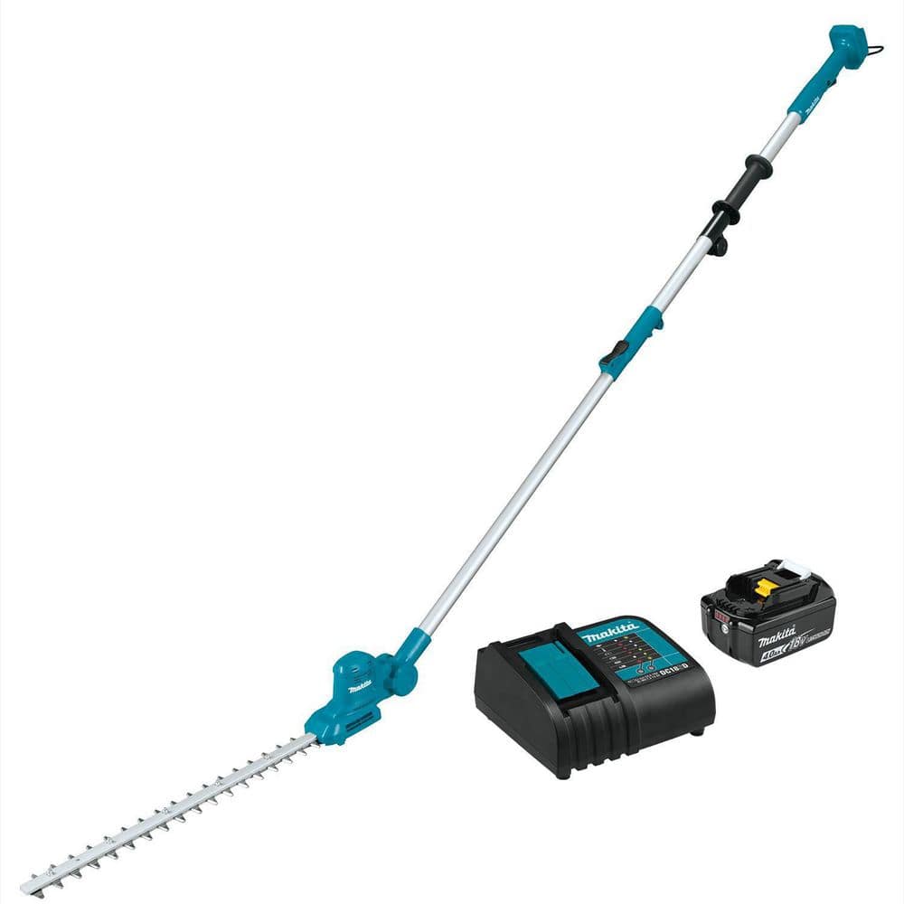 Makita LXT Lithium-Ion Cordless 18 in. Articulating Pole Hedge Trimmer Kit, 4.0Ah XNU05SM1 - Home Depot