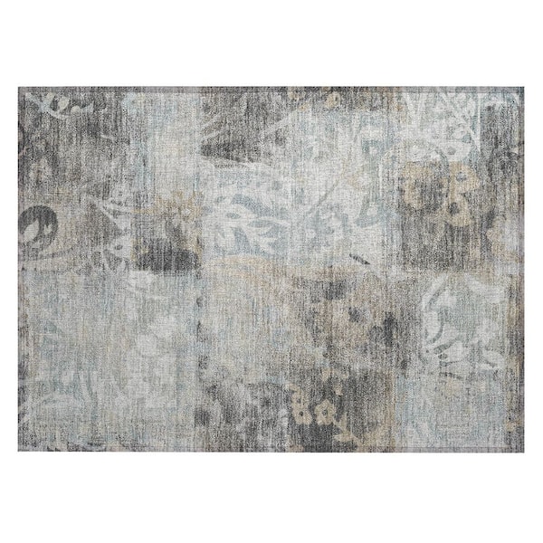 Chantille Machine Washable Indoor/Outdoor Abstract ACN2915 Gray 3 ft. x 4 ft. Area Rug