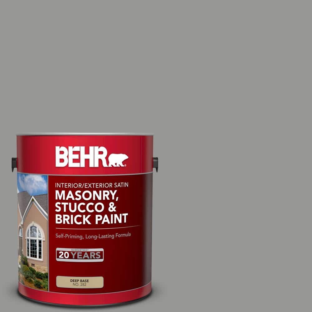 1 gal. #PPU24-19 Shark Fin Satin Interior/Exterior Masonry, Stucco and Bric