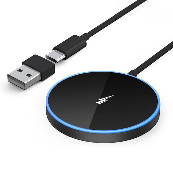 Magnetic Wireless Charger Fast Apple Mag-Safe Charger, Black Finish