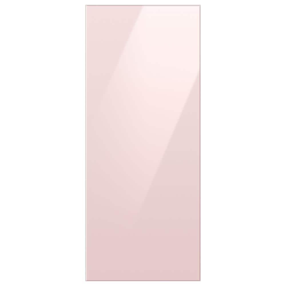 Bespoke Top Panel in Pink Glass for 3-Door French Door Refrigerator