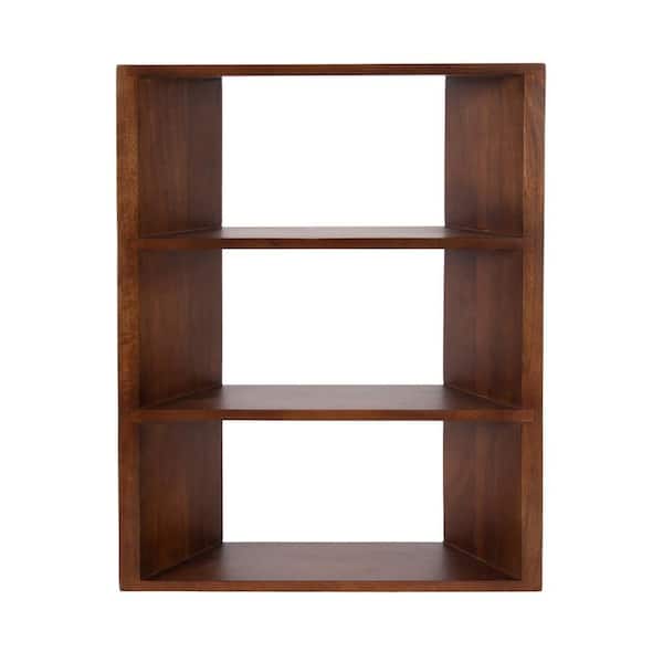 Kate and Laurel Akita 20 in. W x 6 in. D Walnut Brown Wood