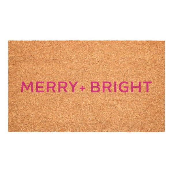 Multi-Colored 36 in. x 24 in. Coir Outdoor Door Mat