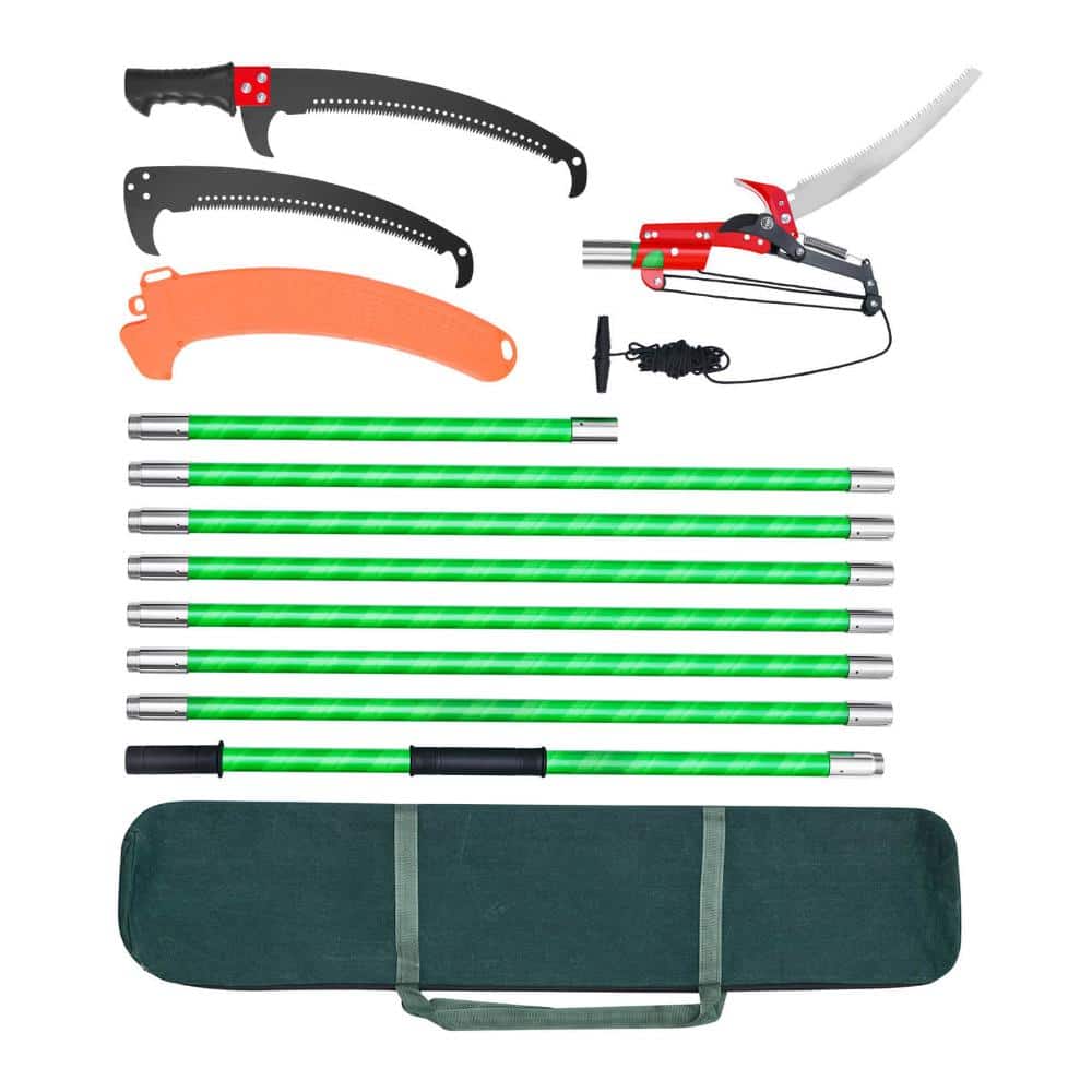 Manual Pole Saw 3.87-27 ft. Extendable Tree Pruner with Scissors, 65Mn Steel Blade, Lightweight price history on PriceWatchPro