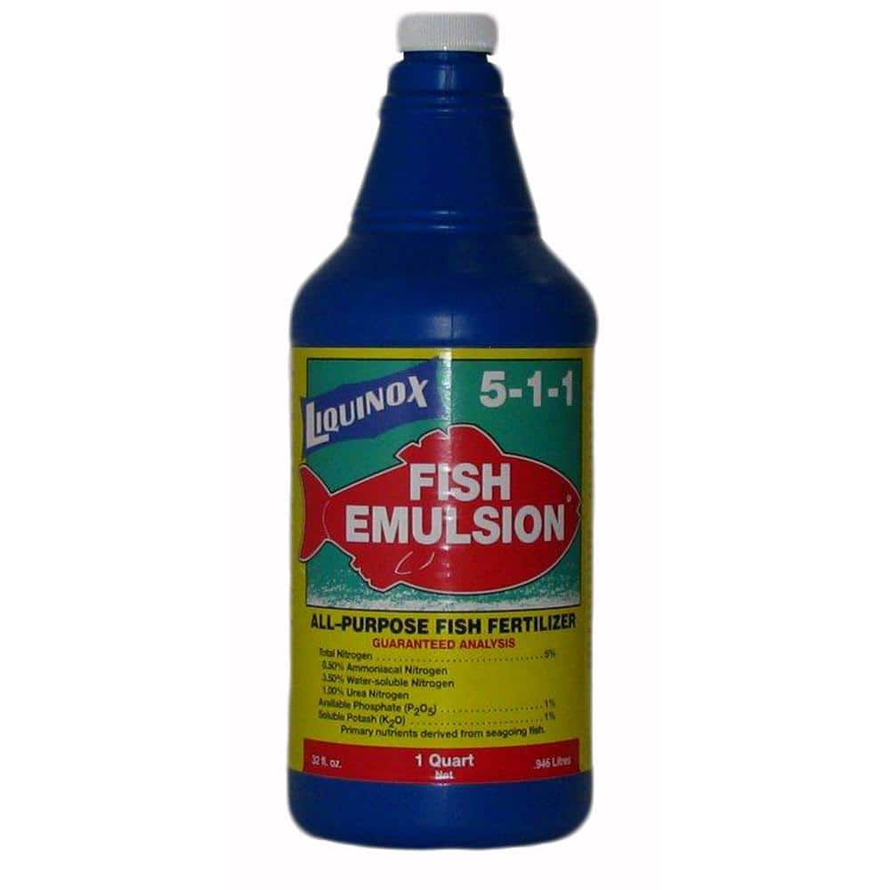 Liquinox 32 oz. Fish Emulsion 5-1-1 Liquid Fertilizer 100047046 - The Home  Depot
