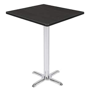 Bucy 44 in. Square Ash Grey Composite Wood Cafe Table (Seats 4)