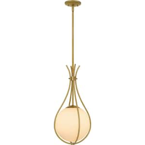 Aliyah 1-Light Aged Brass Pendant Light