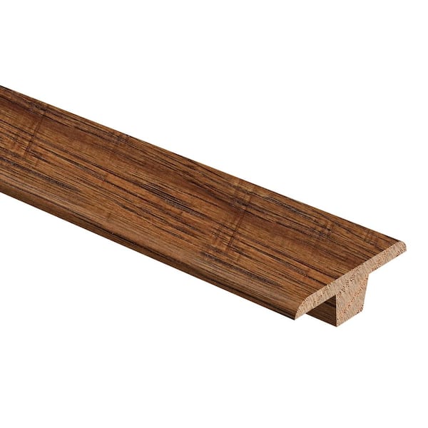 Zamma Distressed Kinsley Hickory 3/8 in. Thick x 1-3/4 in. Wide x 94 in. Length Hardwood T-Molding