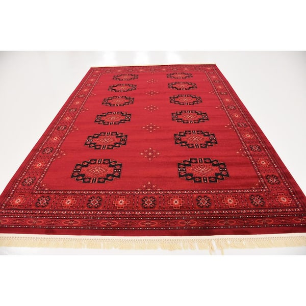 Unique Loom Tekke Cleveland Red 7' 0 x 10' 0 Area Rug 3126446