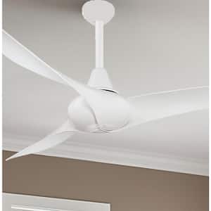 Wave 52 in. Indoor White Ceiling Fan with Remote Control