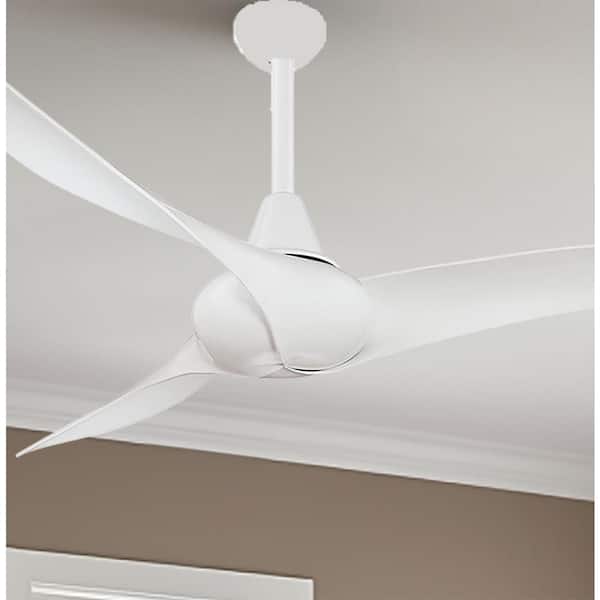 MINKA-AIRE Wave 52 in. Indoor White Ceiling Fan with Remote