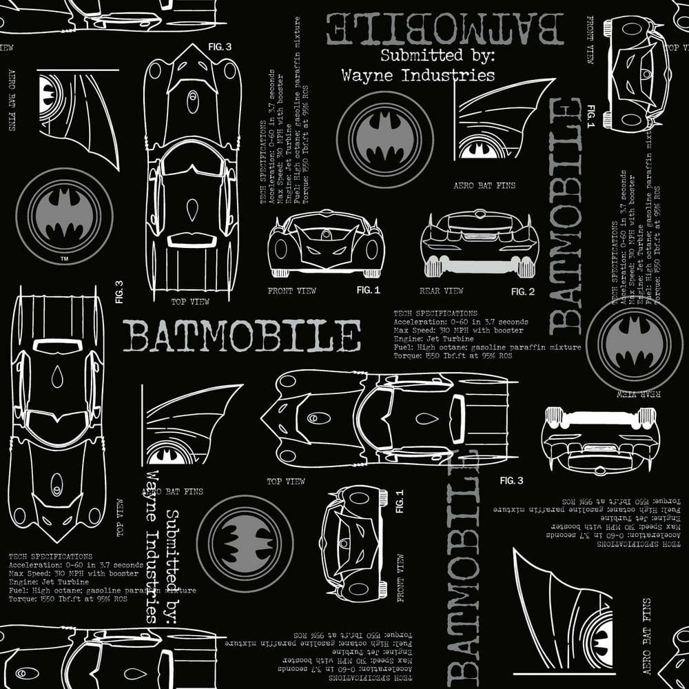 batmobile black background