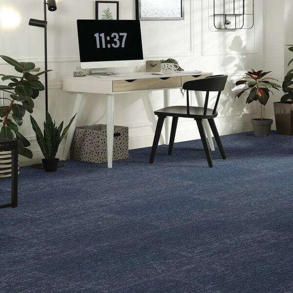 Mohawk Elite Single Loring Heights Blue Com/Res 24 in. x 24 in