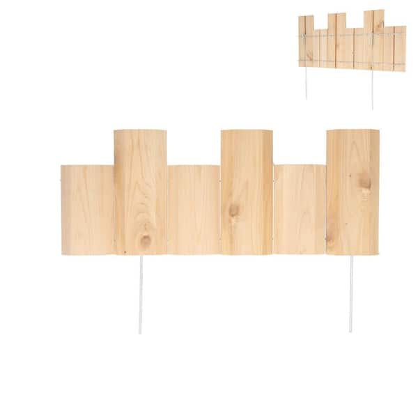spca 18 in. W x 5–7 in. H x 3/4 in. D Cedar Wood Landscape Edging
