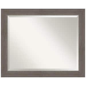 Alta Brown Grey 32.5 in. H x 26.5 in. W Framed Wall Mirror