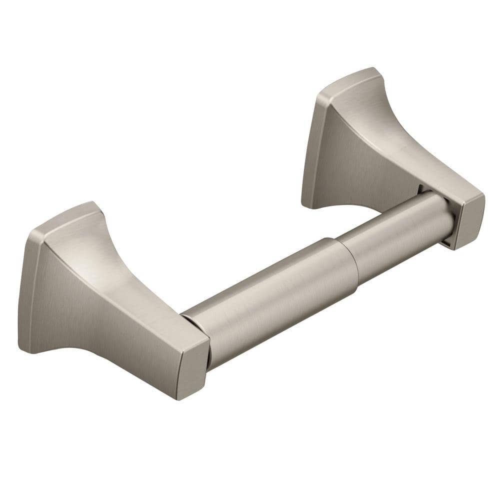 Brushed Nickel Modern Wall Mount Toilet Paper Holder