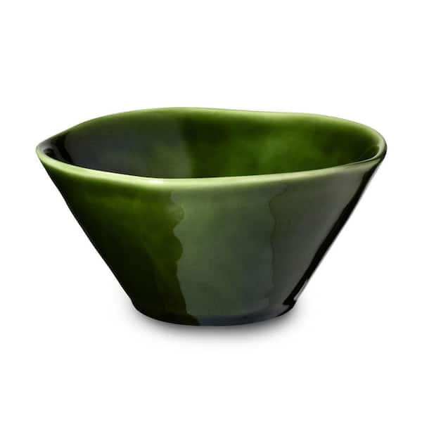 22 fl. oz. Green Stoneware Ice Cream Bowl (Set of 4)