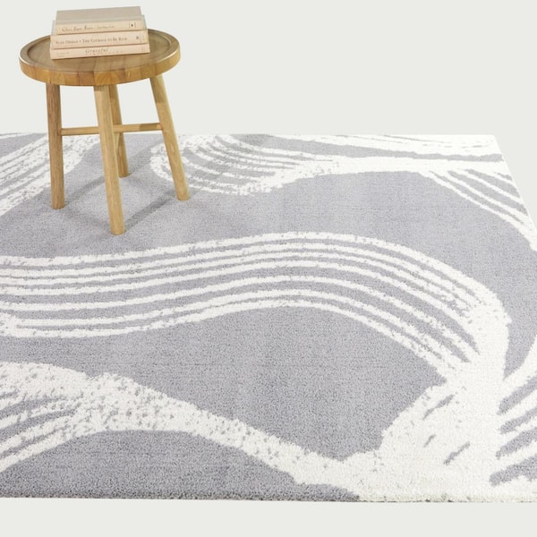 Essex Grey 8 ft. x 10 ft. Abstract Area Rug