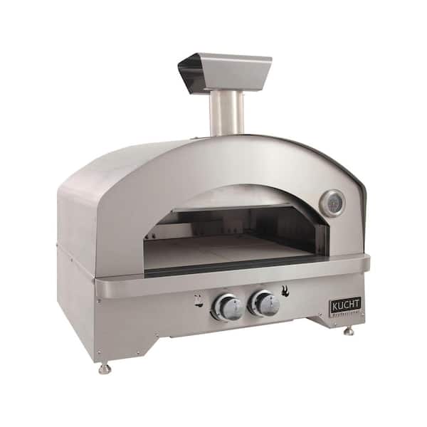 Kucht NAPOLI Propane Gas Outdoor/Indoor Portable Outdoor Pizza Oven in Stainless Steel
