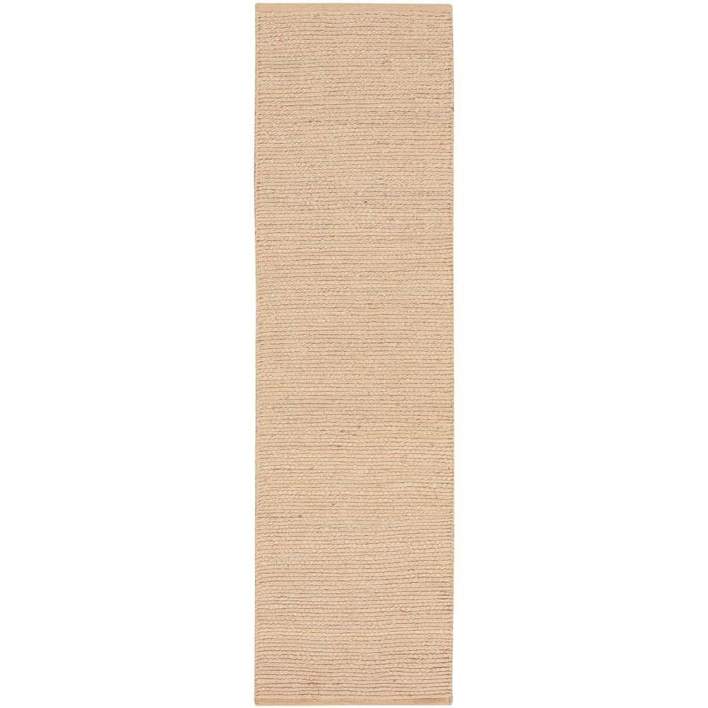 Natural Jute Bleached 2 ft. x 12 ft. All-over design Contemporary Runner Area Rug price history on PriceWatchPro