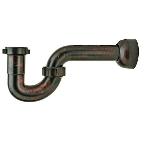PF WaterWorks 1-1/2 in. Decorative ABS Plastic P-Trap in ABS Plastic in Oil Rubbed Bronze