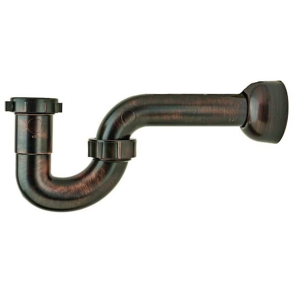 1-1/2 in. Decorative ABS Plastic P-Trap in ABS Plastic in Oil Rubbed Bronze