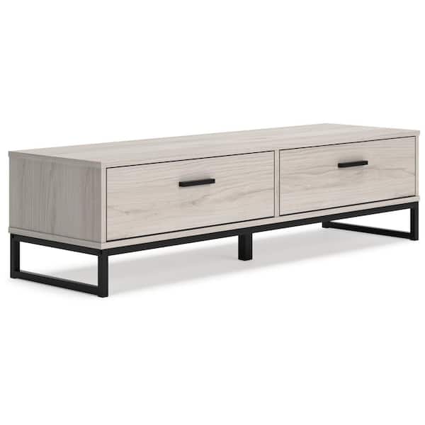Signature Design By Ashley Socalle Beige 52.72 in. Storage Bench Backless