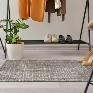 Motley Brown/Gray 2 ft. x 3 ft. Scatter Area Rug