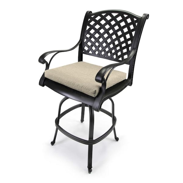 Jordan Manufacturing 19 in. L x 17 in. W x 2 in. T Outdoor Seat Cushion in Tory Bisque (2-Pack)