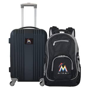MLB Miami Marlins 2-Piece Set Luggage and Backpack