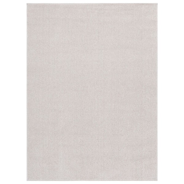 Highland Plain 5 ft. x 8 ft. Light Beige/Ivory Solid Color Area Rug