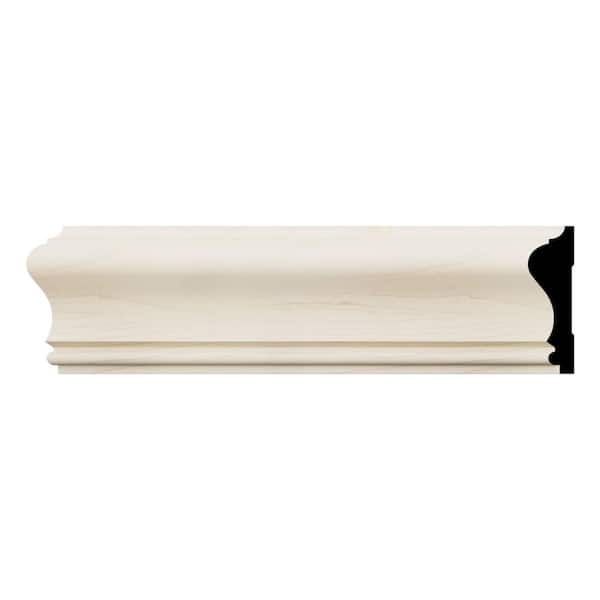 Ekena Millwork WM390 0.69 in. D x 2.63 in. W x 96 in. L Wood Maple Chair Rail Moulding