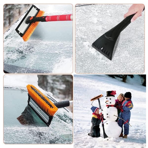 Misopily Car Extendable Ice Scraper Snow Brush Squeegee 270